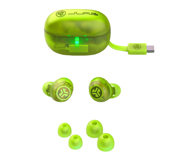 JLAB Go Pop ANC Transparent Neon - 1333979 - zdjęcie 3